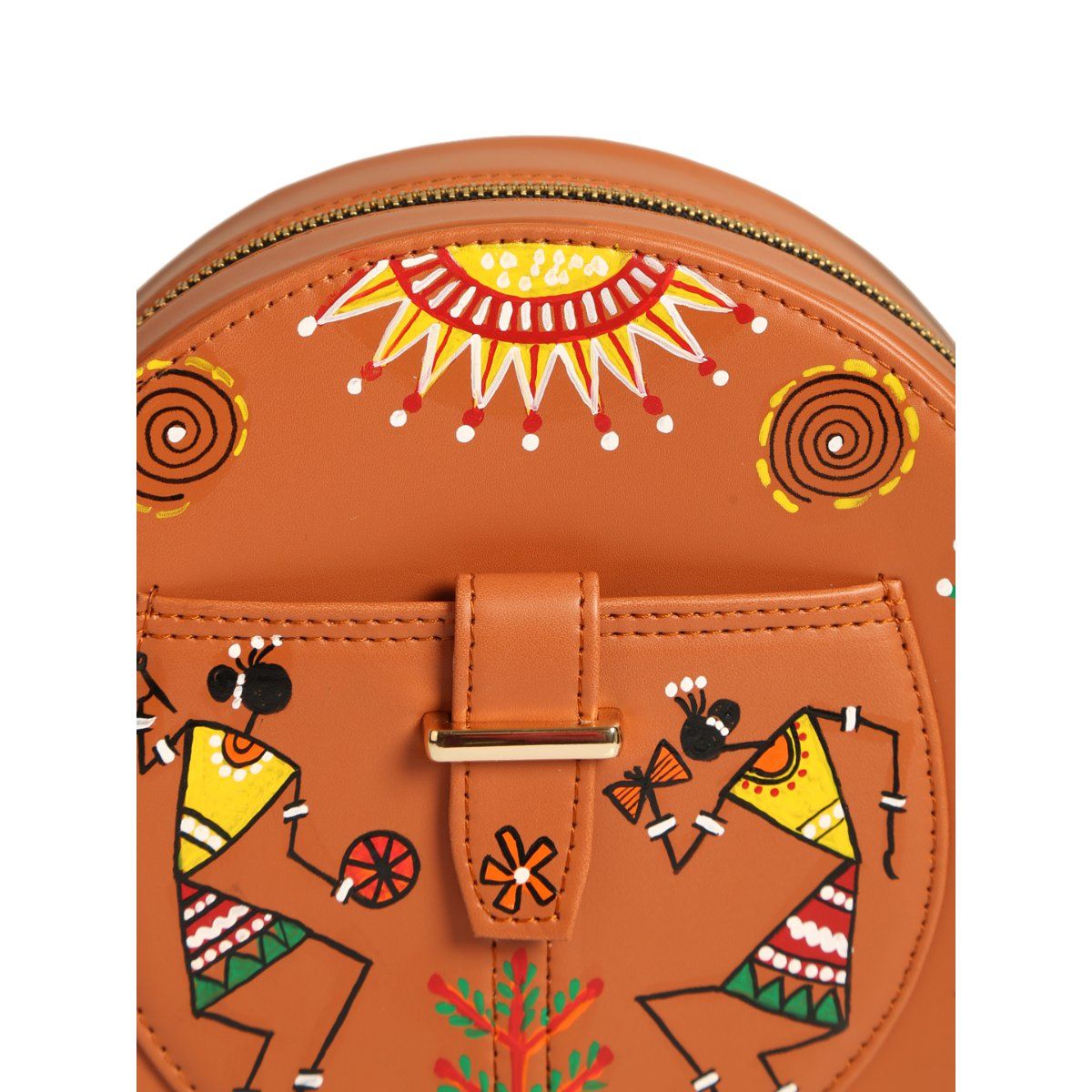 RASHKI Terra Tribal Art Women's Handpainted Sling Bag Buy RASHKI Terra
