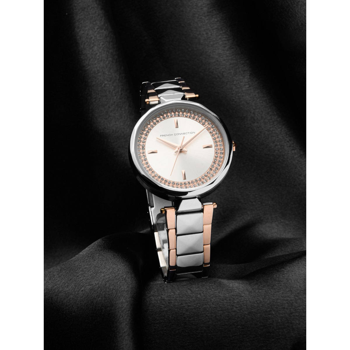 French Connection Silver Dial Analog Watch For Womens - FCP36RTM