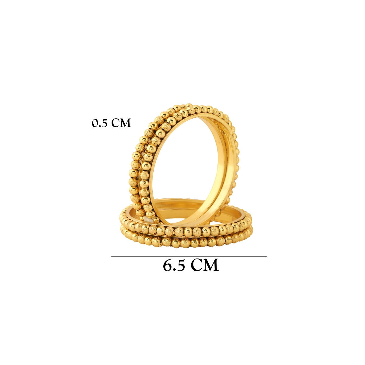 Yellow Chimes Set Of 4 Goldplated Gold Traditional Bangle Buy Yellow