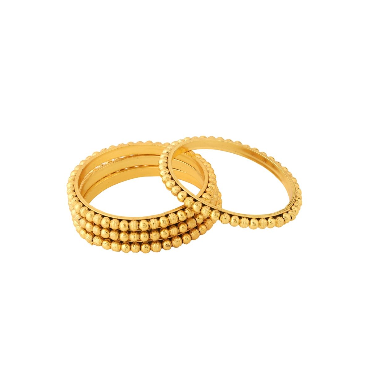 Yellow Chimes Set Of 4 Goldplated Gold Traditional Bangle Buy Yellow