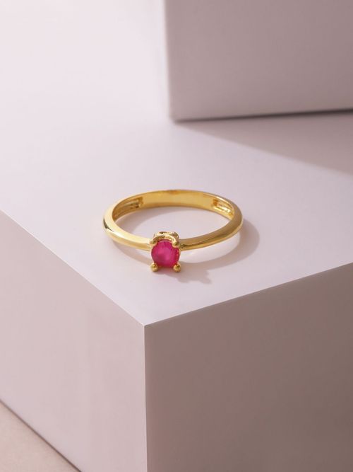 Ruby stone hot sale finger ring