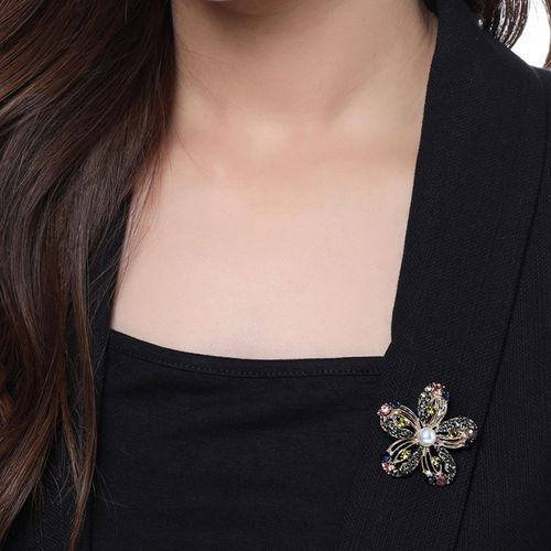 Buy Multicolour Brooches & Pins for Women by Yellow Chimes Online