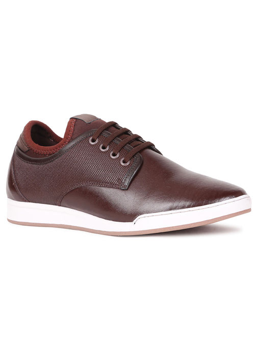 Bata Men Brown Lace-Up Casual Shoes