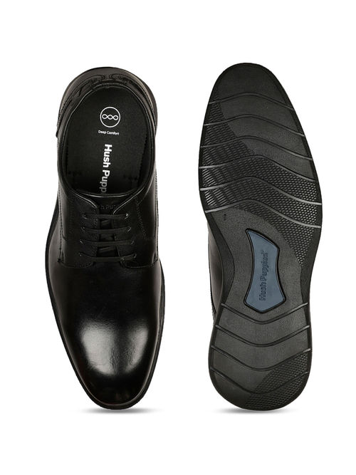 Hush Puppies Men Black Lace-Up Formal Shoes