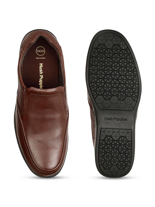 Hush Puppies Men Brown Slip On Formal Shoes