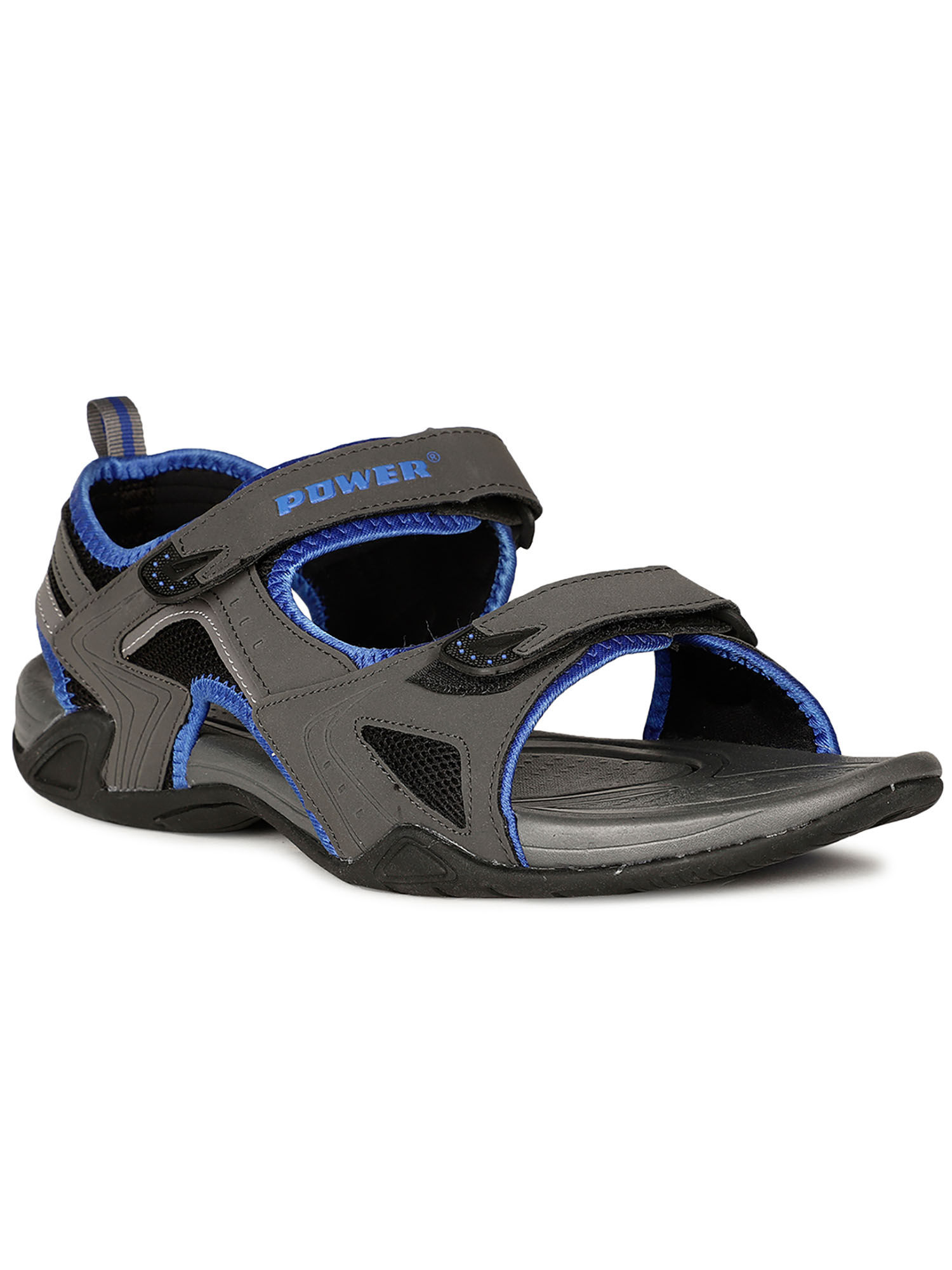 Buy Power Men Navy Blue Velcro Sandals Online