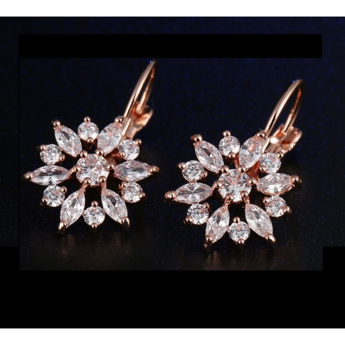 Buy Joyalukkas 18k Rose Gold  Diamond Floral Earrings for Women Online At  Best Price  Tata CLiQ