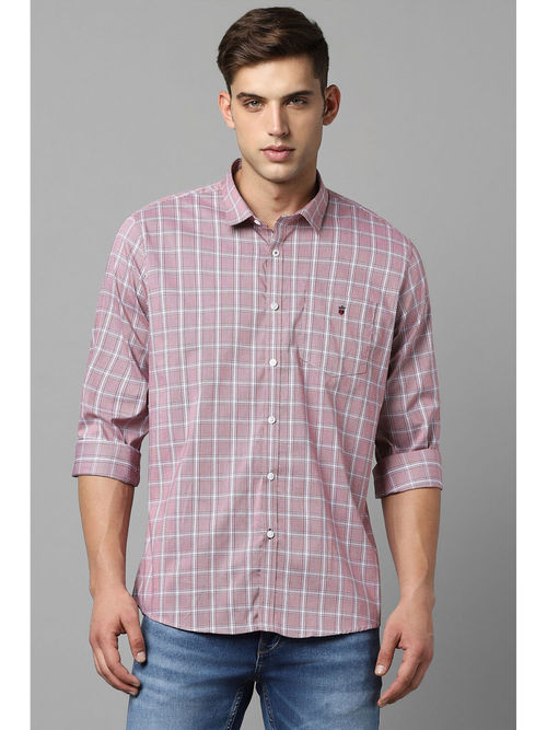 Louis Philippe Sport Men Checkered Casual Pink Shirt - Buy Louis Philippe  Sport Men Checkered Casual Pink Shirt Online at Best Prices in India