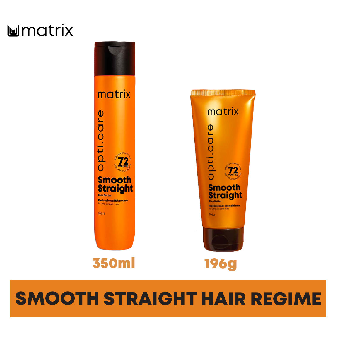 Matrix Opti Care Professional Ultra Smoothing 2-Step Regime - Shampoo 350ml + Conditioner 196g