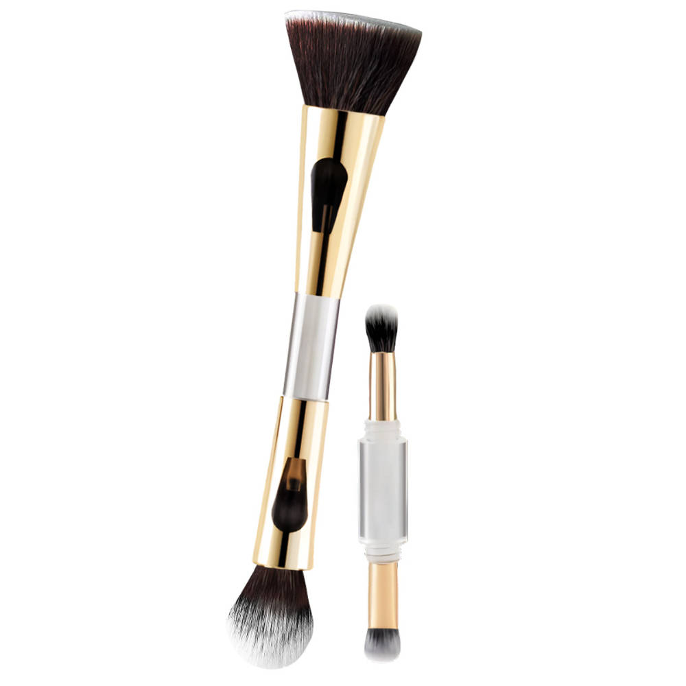 Matra 4 in 1 Travel Makeup Brush Cosmetic Brush Set for Powder, Foundation & Eyeshadow Blending