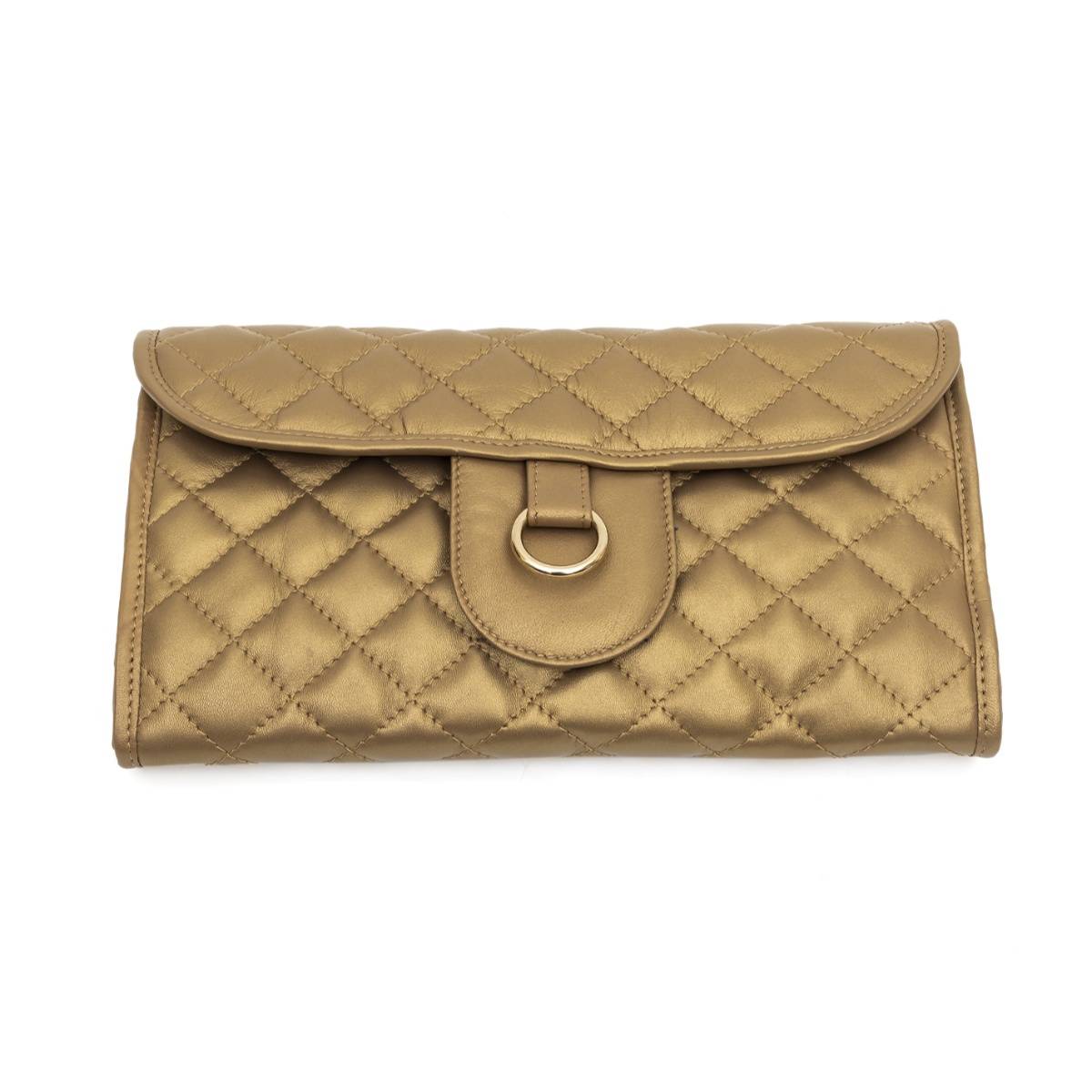 SG By Sonia Gulrajani Antique Gold Foldable Essential Pouch
