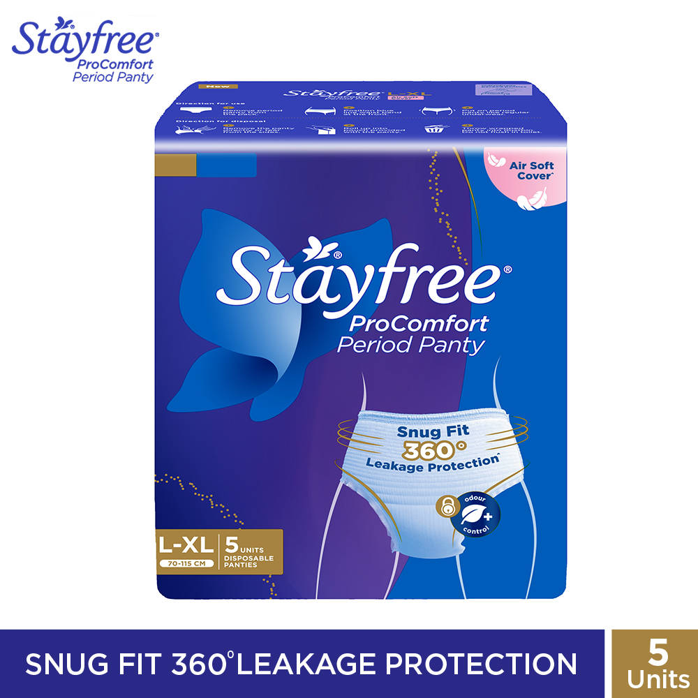 Stayfree Procomfort Period Panty L - Xl - Pack Of 5