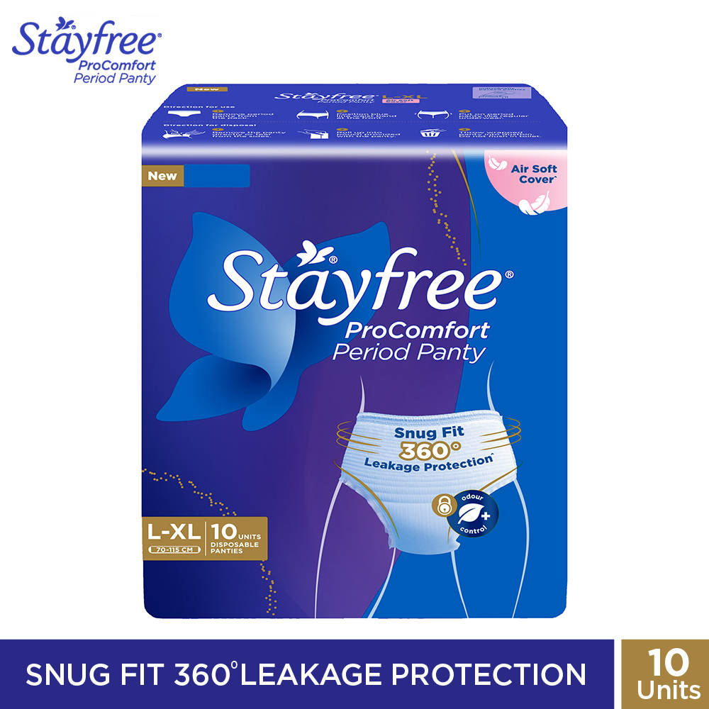 Stayfree Procomfort Period Panty L - Xl - Pack Of 10