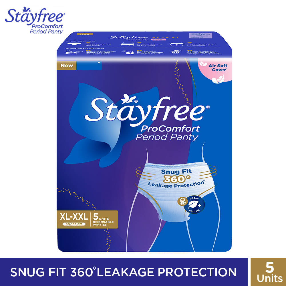 Stayfree Procomfort Period Panty XL - XXL - Pack Of 5