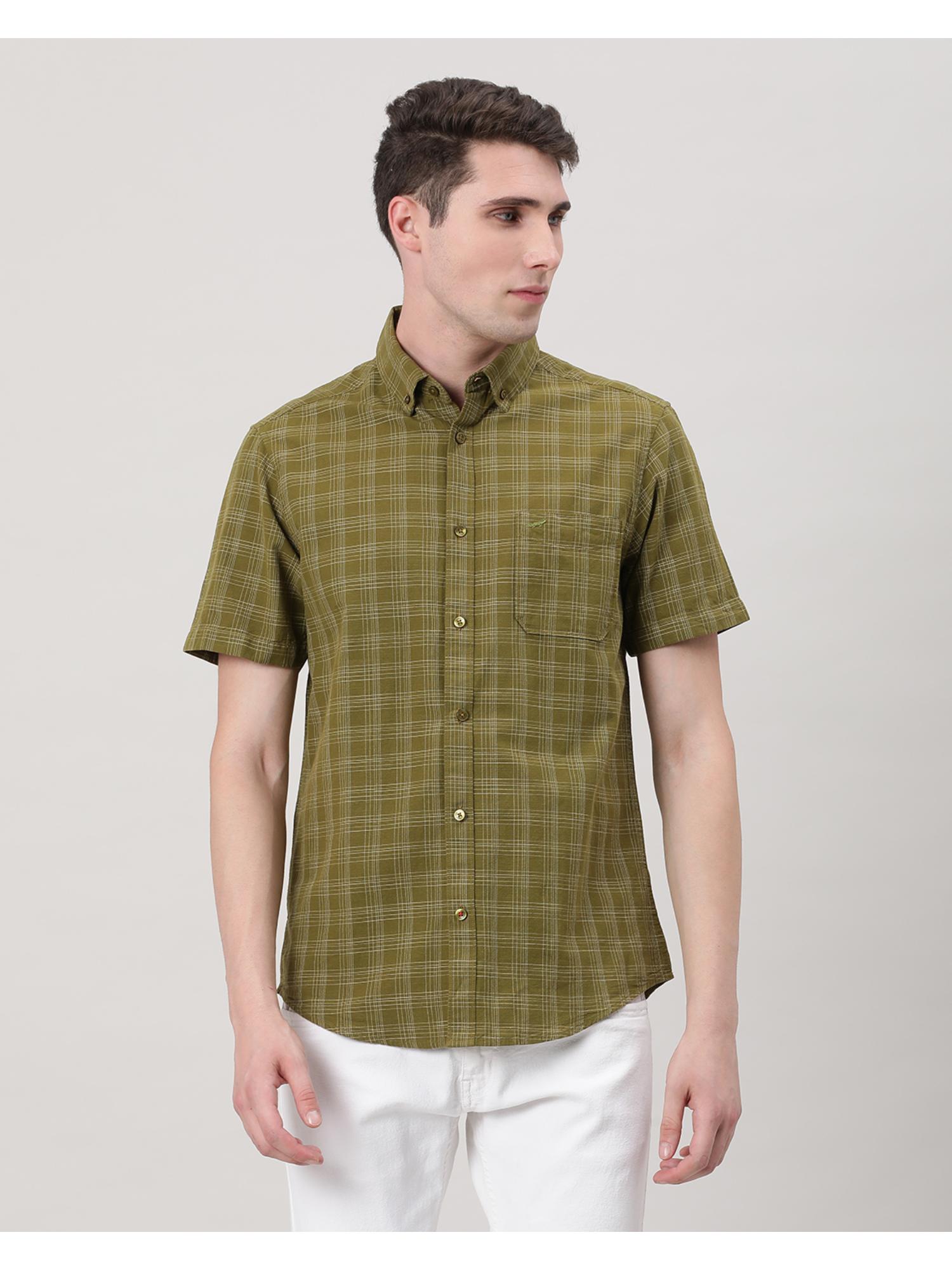 【KO】OLE SHIRT L xl size shirt linen check shirt full hand super quality after