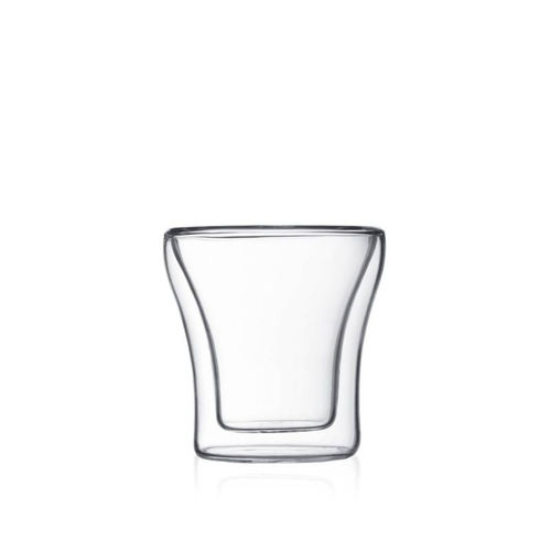 Bodum Pilatus 2 Pcs Glass, Double Wall, Extra Small, 0.08 L, 2.5 oz Transparent