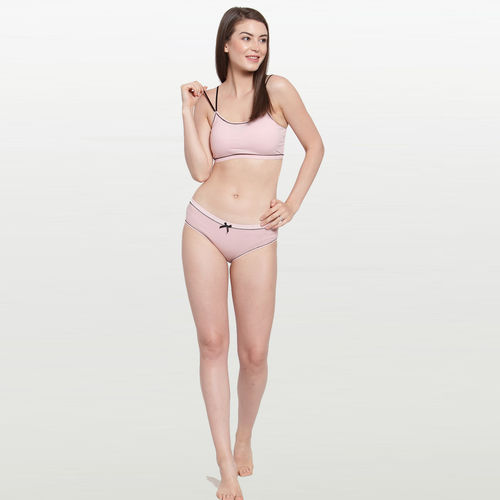 Buy PrettyCat Summer Cool Bralette Panty Set - Black online
