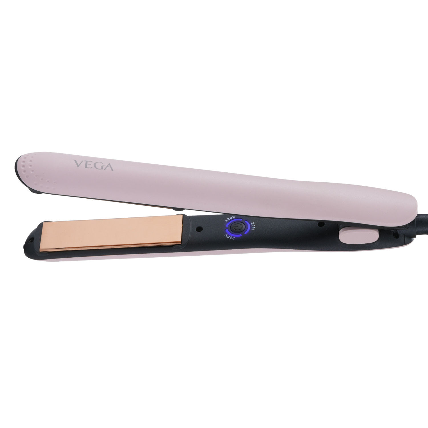 Vega Go Glam Hair Straightener With Titanium Plates And 3 Temperature Settings Pink Vhsh 32 