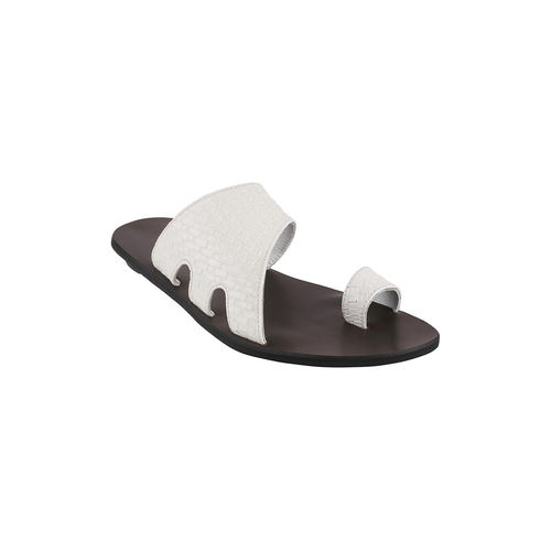 Mochi Mens White Chappals Mochi Mens White Sandals