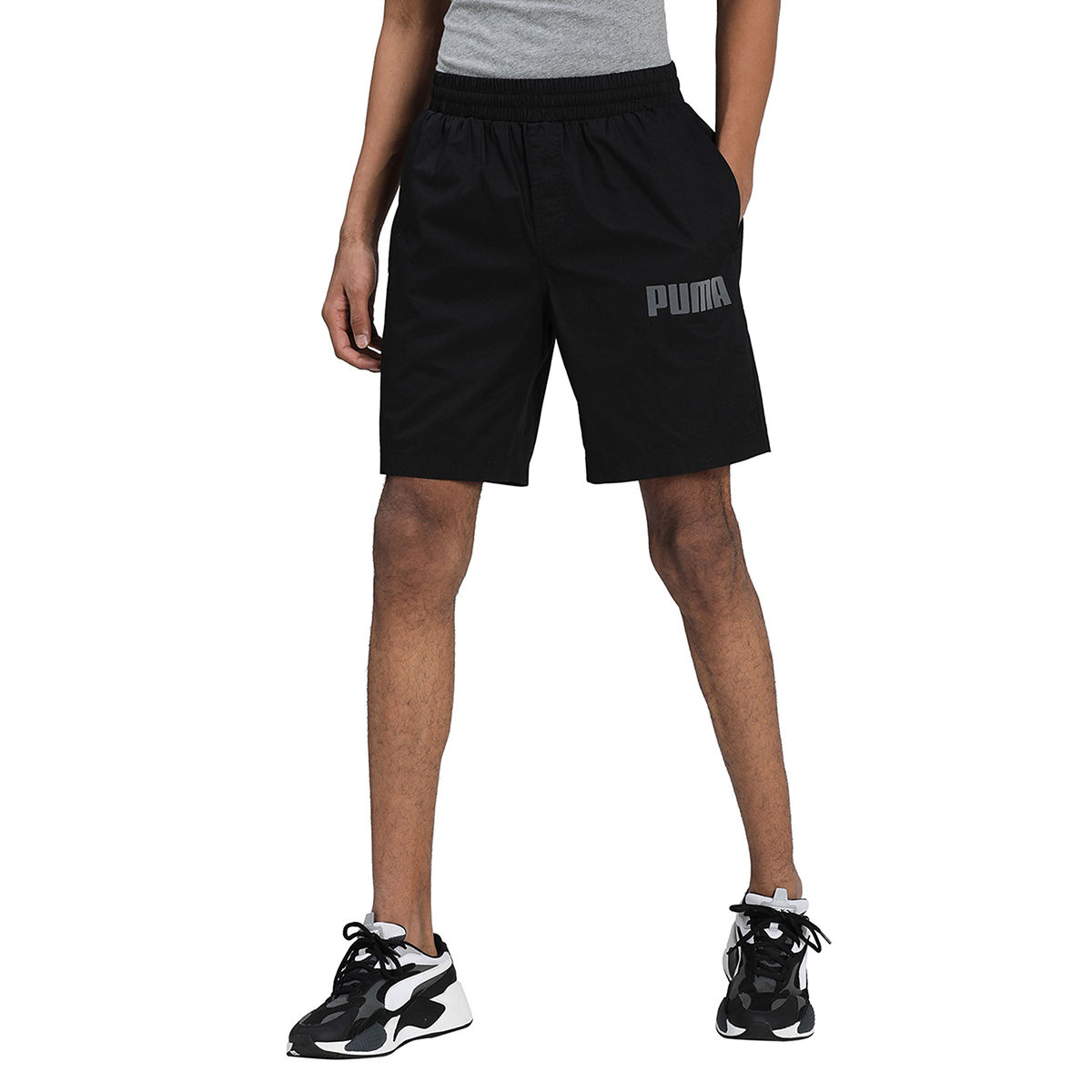 Puma MODERN BASCS 8 Mens Black Casual Shorts (M)
