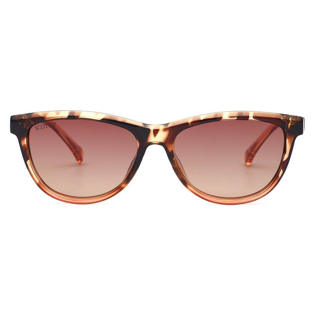 Scott Sunglasses Womens Smoke Brown Lens Cat Eye Sunglasses - 2694 Della C2 S (53)