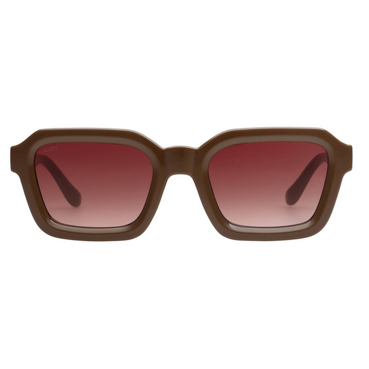 Scott Sunglasses Unisex Smoke Pink Lens Square Sunglasses with UV Protection - 2991 Marion C3 S (51)