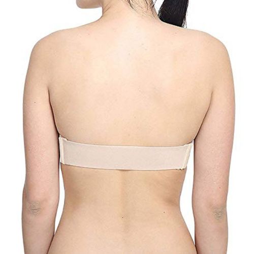 Buy BRACHY Nude Women Underwired Heavily Padded Bandeau Strapless Backless  Bra Online