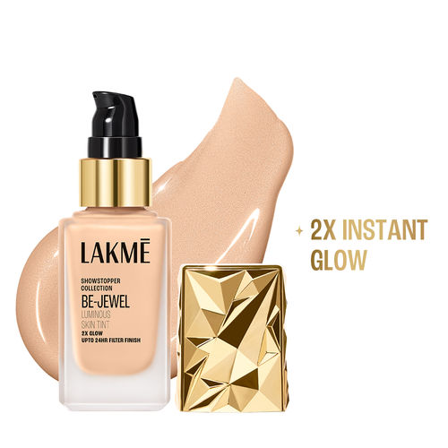 Lakme Be-Jewel Luminous Skin Tint - 24HR Long Lasting, Up To 2X Luminous Glow - Cool Ivory