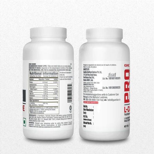 gnc l carnitine tablet Acetyl L-Carnitine (Fat Burner) main image 1