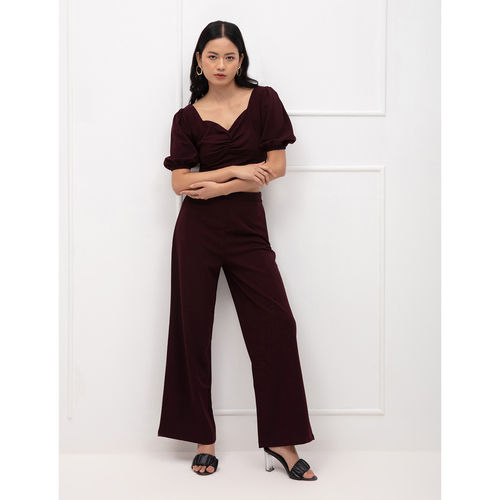 Buy Twenty Dresses by Nykaa Fashion Got Some Time To Wine Co-ord Set (Set  of 2) Online