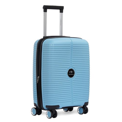 The Vertical Stellar Unisex Light Blue Hard Luggage Cabin Trolley For  Travel (S)