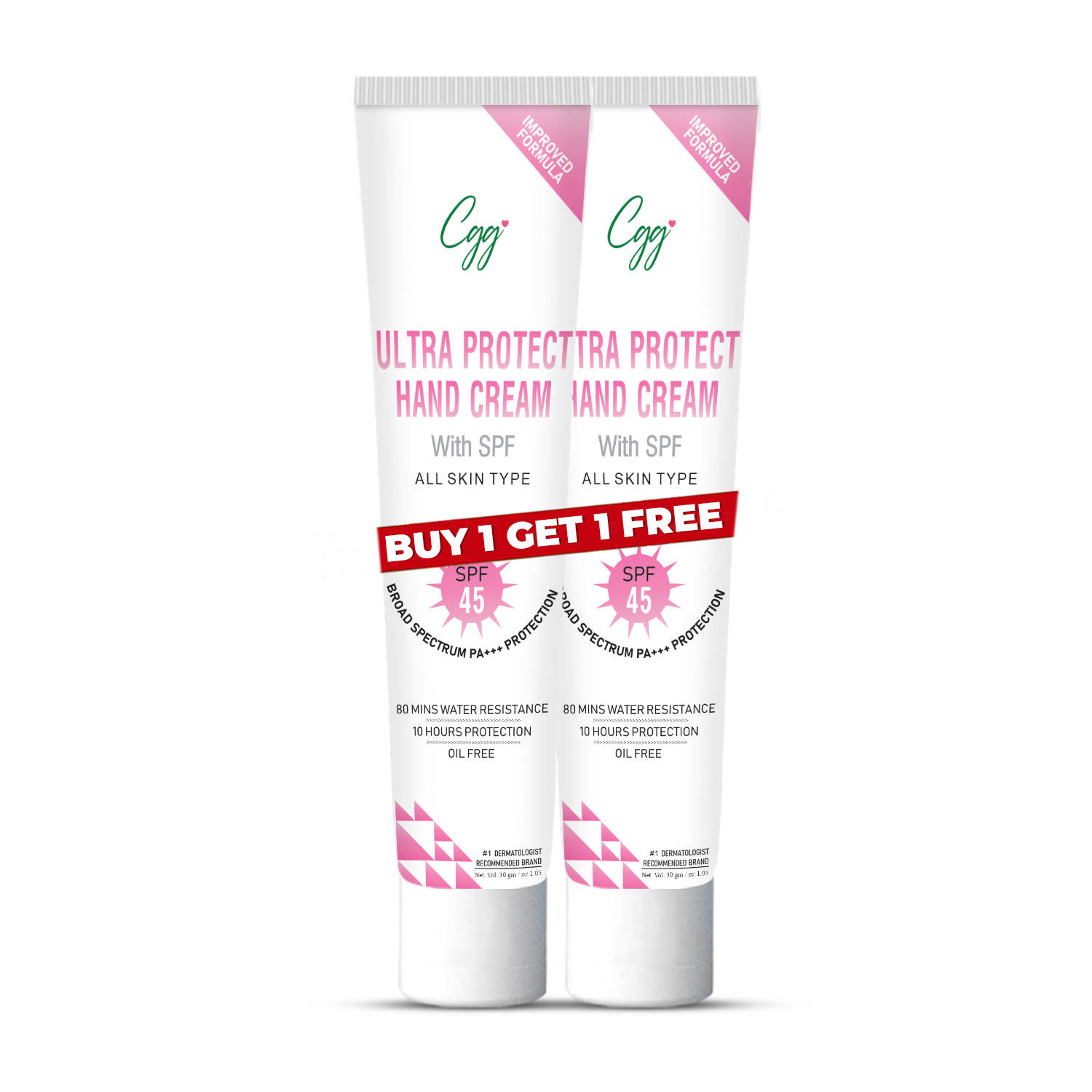 CGG Cosmetics Better than Bae Hand cream SPF 45 with highlighter PA+++ for all skin types