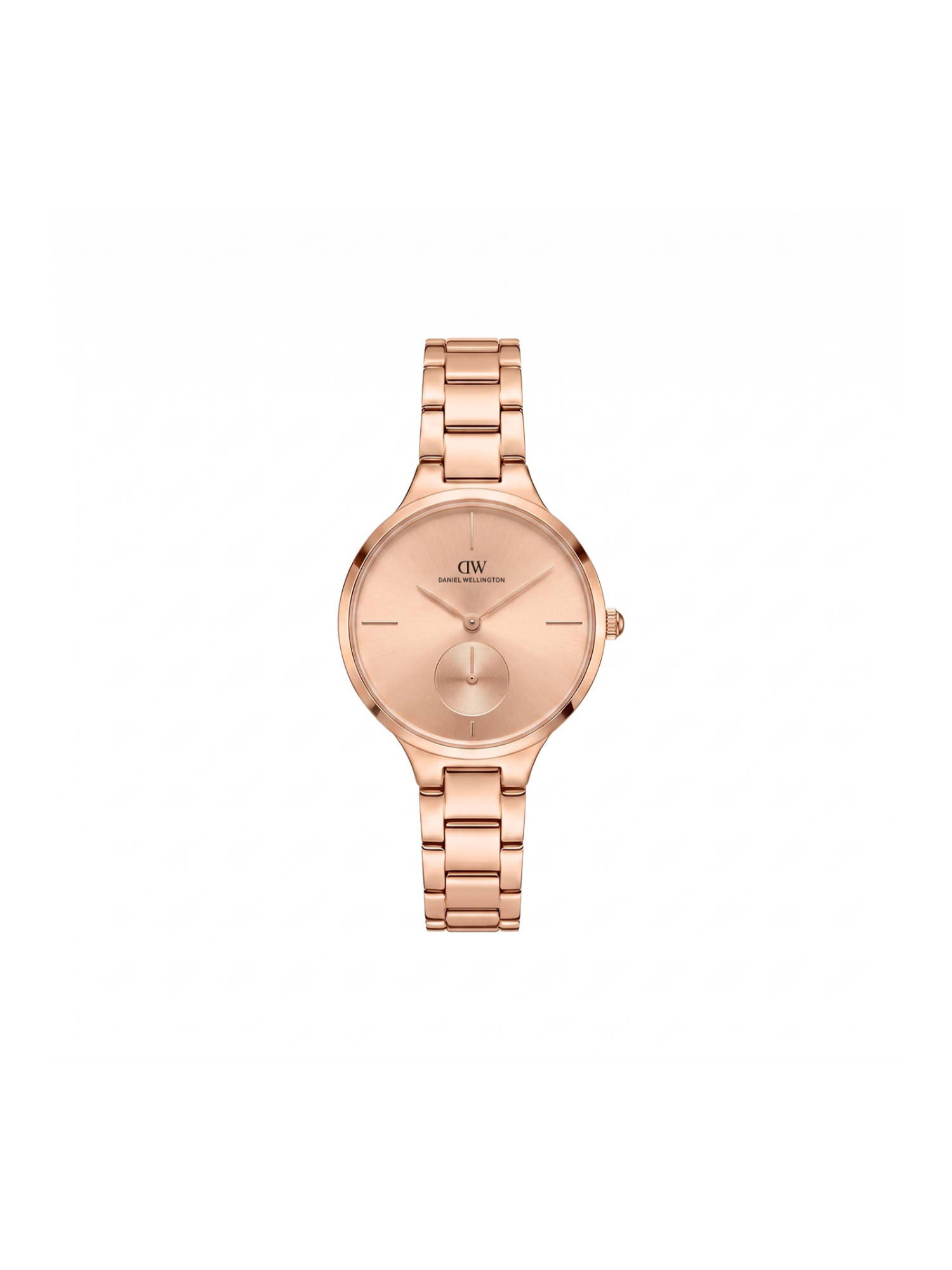 Daniel Wellington Round 32mm Rose Gold-Tone Dial Analog Women Watch - DW0DL2302