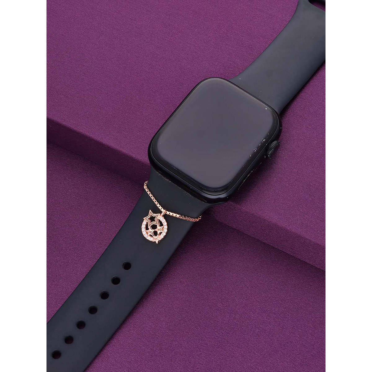 Kai Jewel Sterling Silver Rose Gold Star Watch Charm