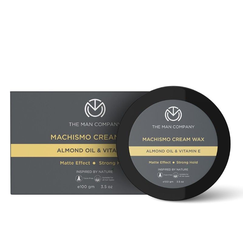 Buy The Man Company Strong Hold Hair Styling Cream Wax for Matte Look -  Machismo 100 gm Online at Best Price - Hair Creams and Gels