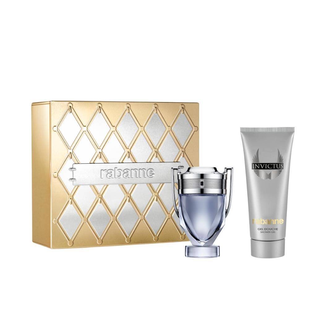 Paco Rabanne Invictus Eau De Toilette With All Over Shampoo