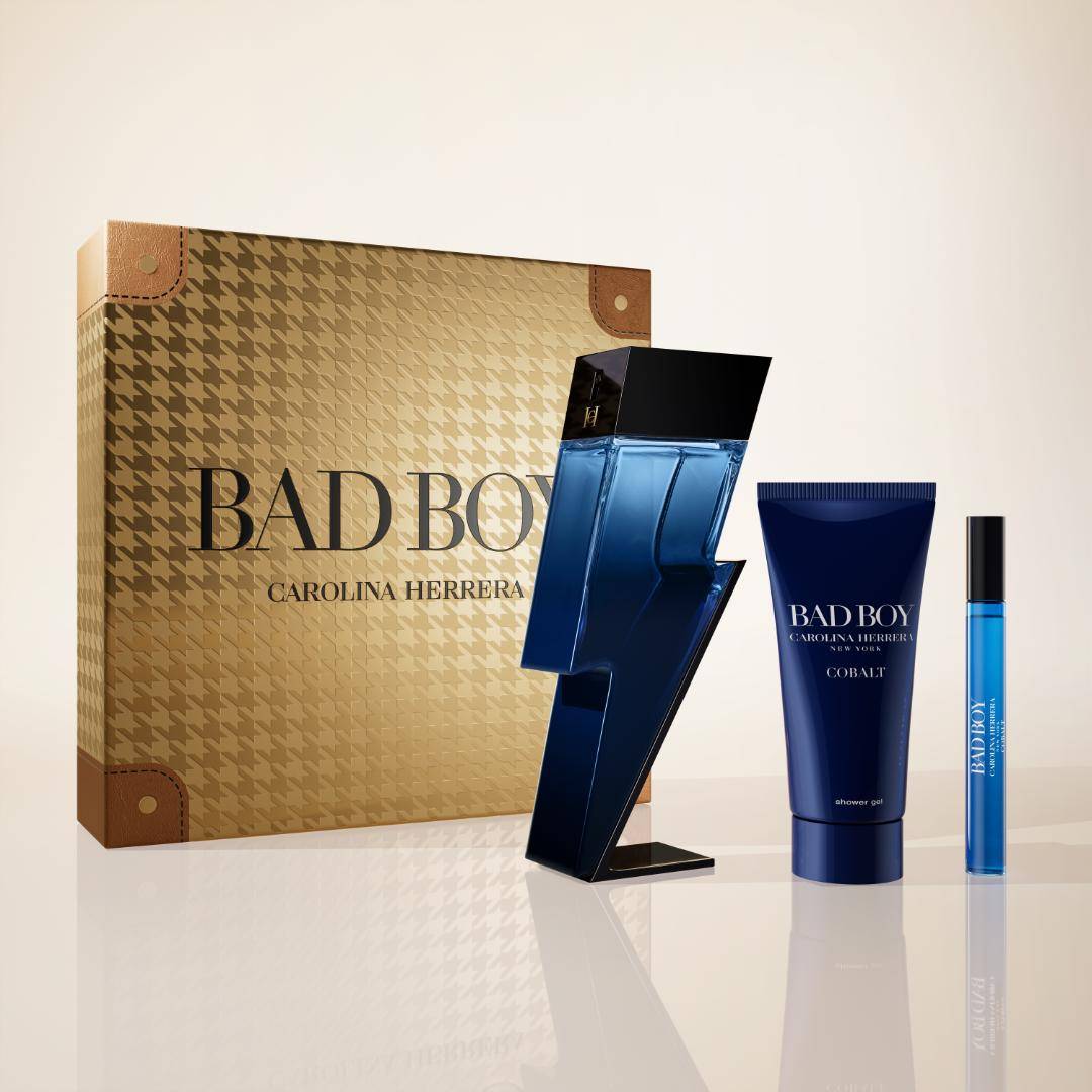 Carolina Herrera Bad Boy Cobalt Eau De Parfum electrique With Shower Gel & Megaspritzer - view 2