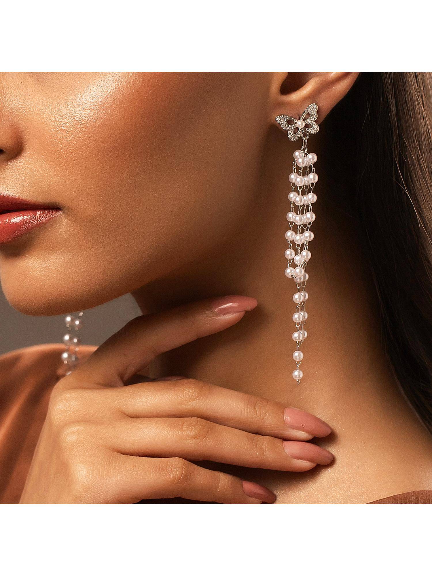 Voylla Korean Bling Wings of Wonder Earrings