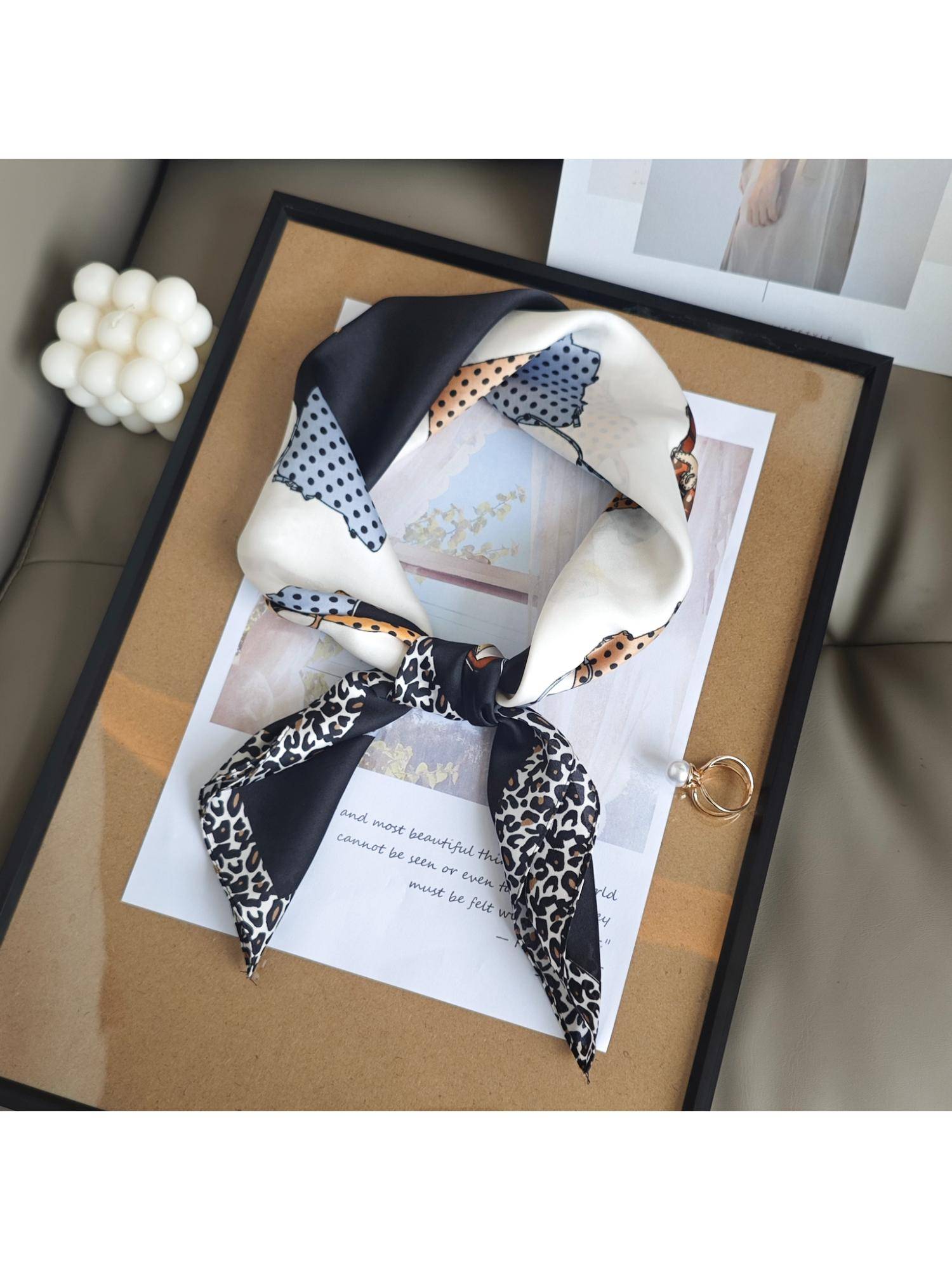 CrossKulture Women Satin Scarf - Black