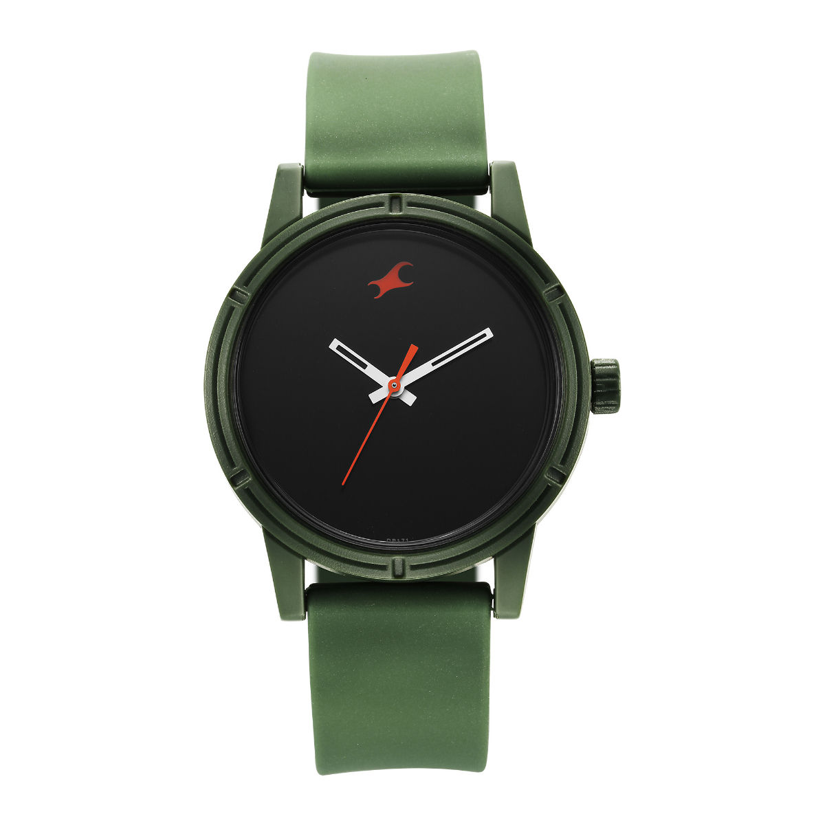 Fastrack Unisex Silicone 38024Pp26 Minimalists Analogue Watch - &, Band  Color-Green,Dial Color-Green : Amazon.in: Fashion