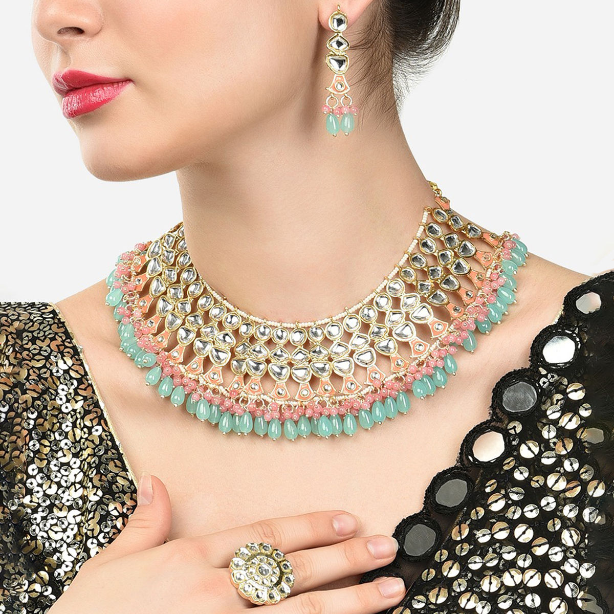 Zaveri pearl set on sale online