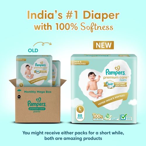 Buy Pampers Premium Care Pants Diapers Monthly Box Pack L (Pack