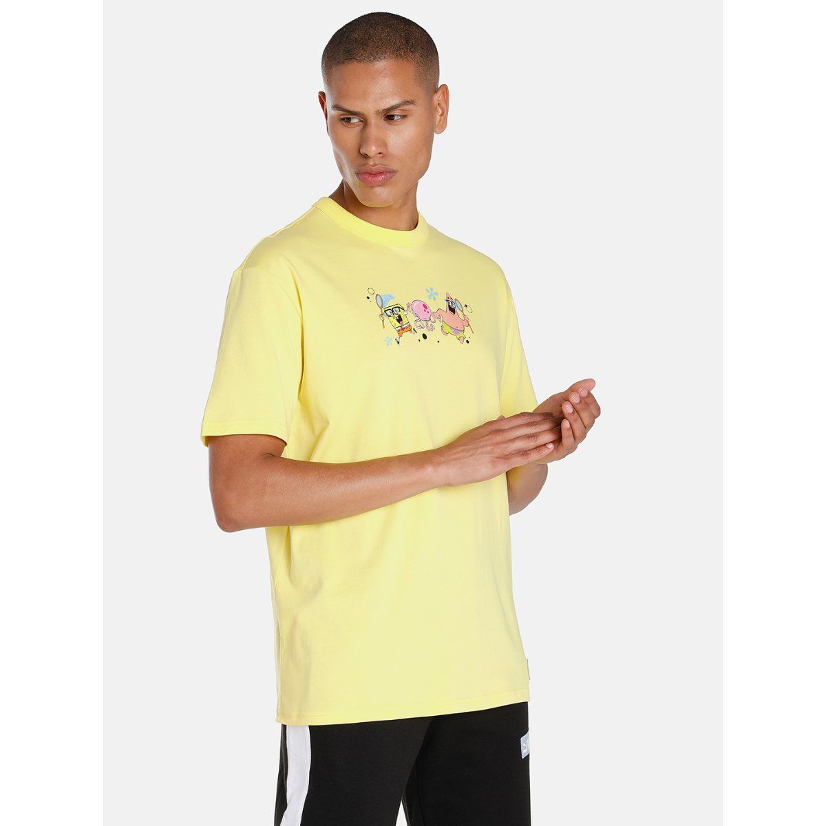 Buy Puma X Spongebob Graphic Mens Yellow T-shirt Online