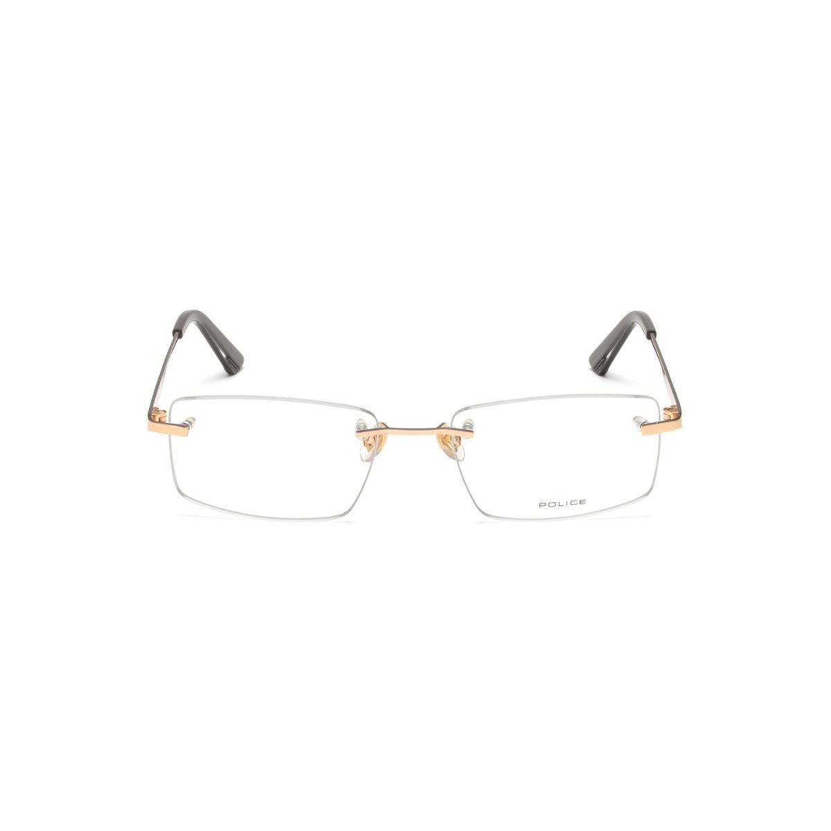 Police Rimless Frame Buy Police Men Rimless Gold Metal Frames - VPL906K54R26FR (54) Online