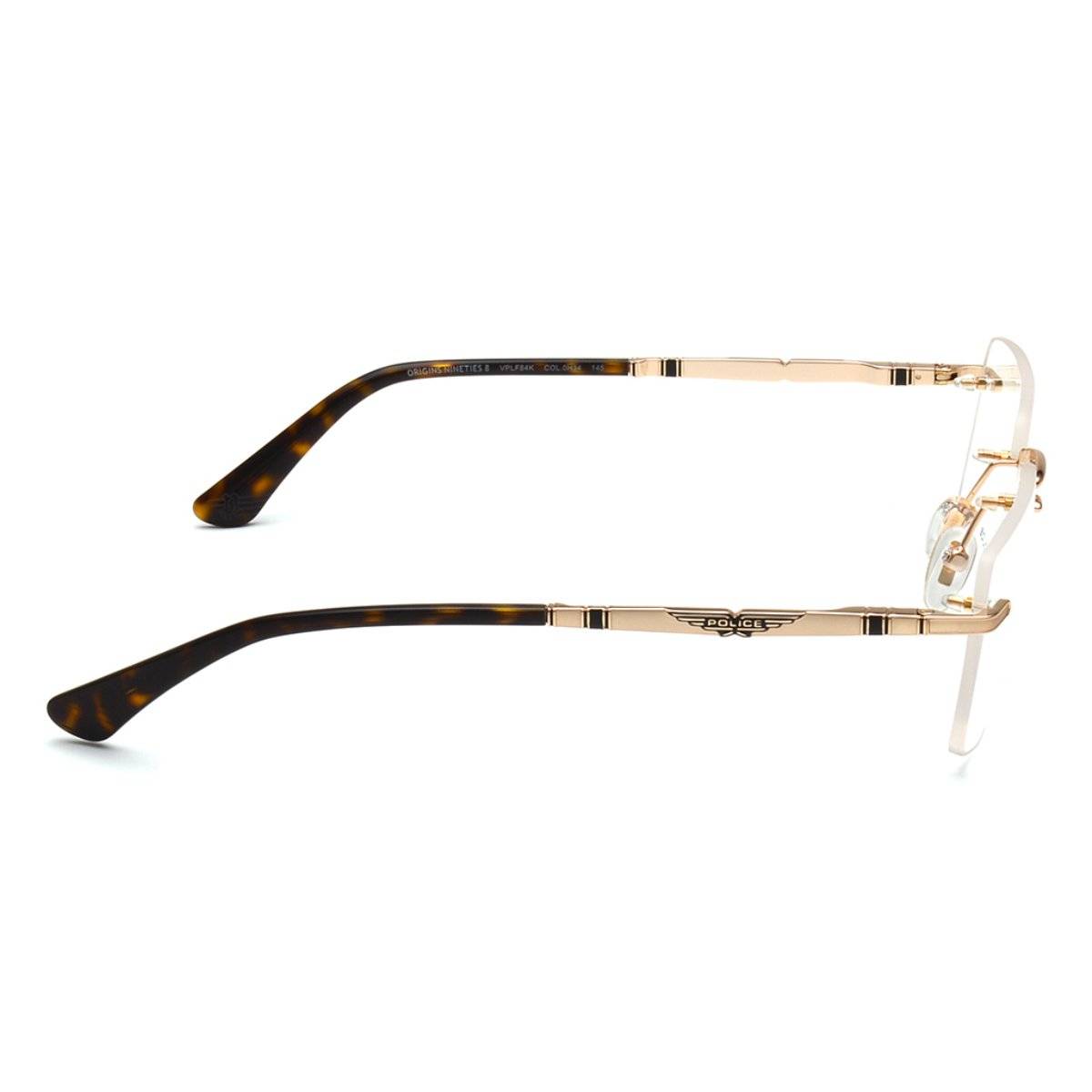 Police Rimless Frame Buy Police Men Rimless Gold Metal Frames - VPLF84K54H34FR (54) Online