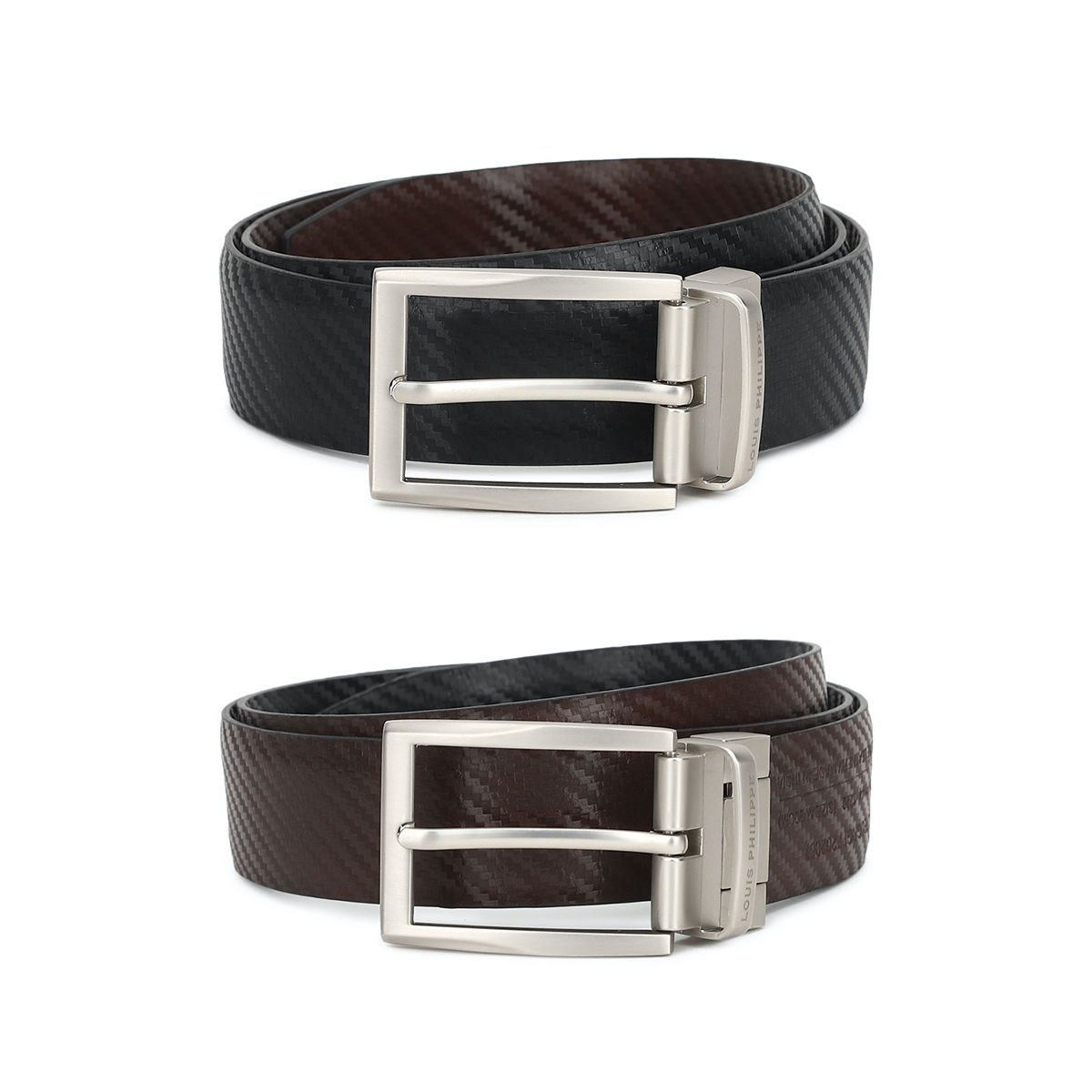 louis philippe black reversible belt