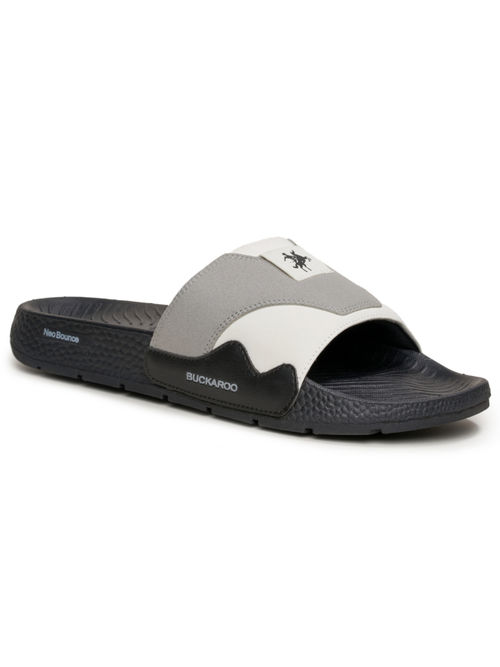 Buy BUCKAROO ZORA Premium Vegan Synthetic Off White Casual Sliders