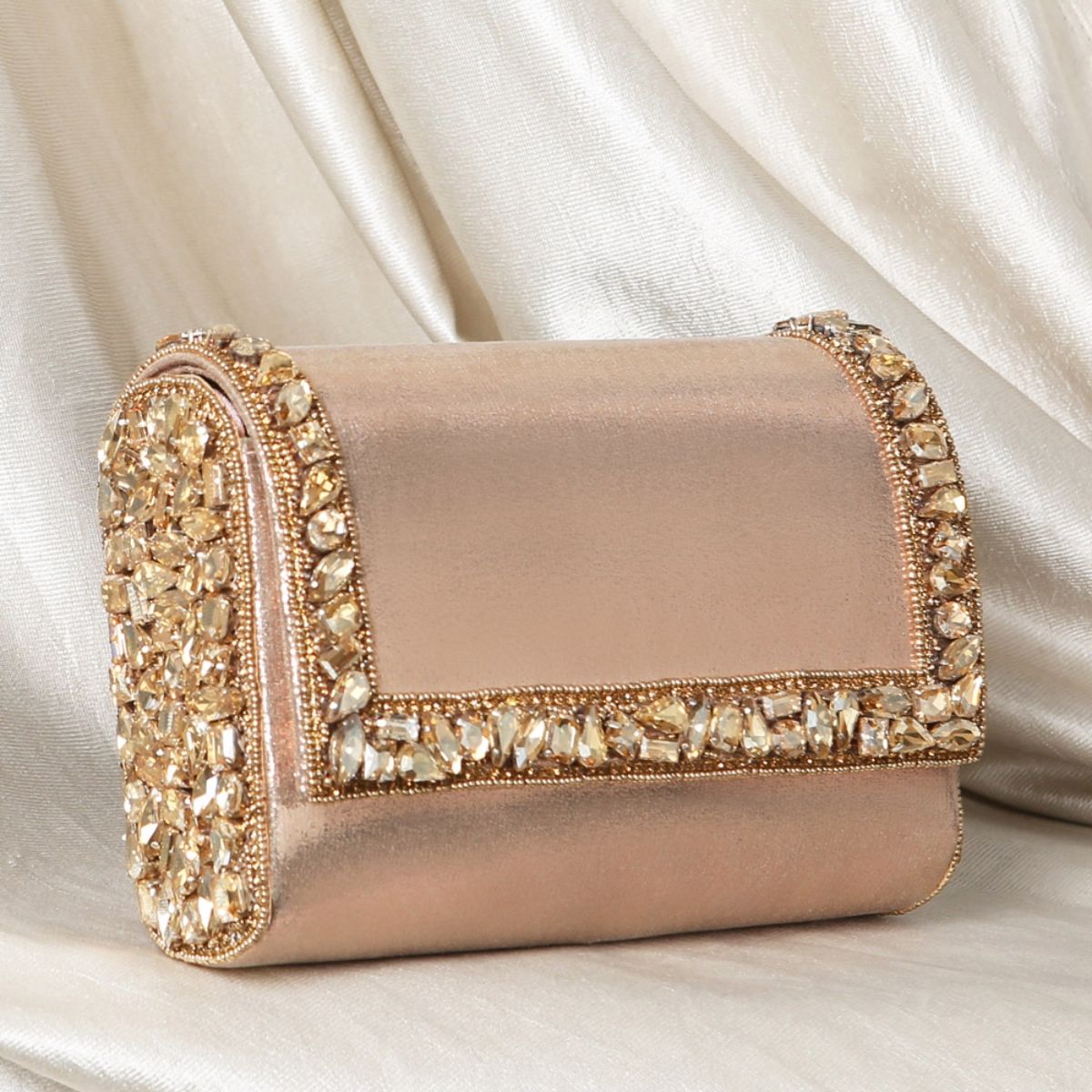 PINK silk wedding clutch bride purse | beautiful zardosi sequin multi  thread embroidery woman clutch for