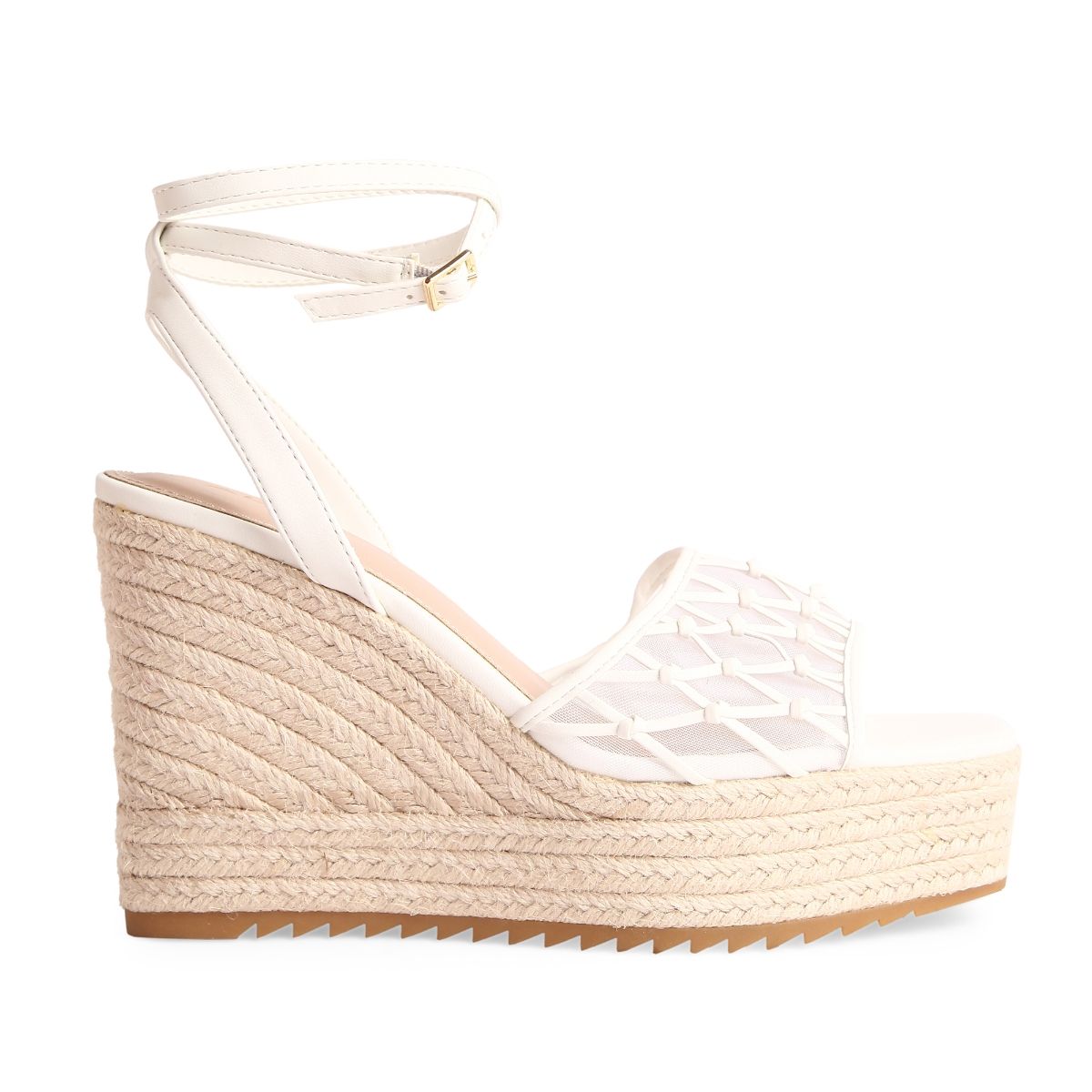 Aldo Dellen Synthetic White Textured Espadrilles: Buy Aldo Dellen ...