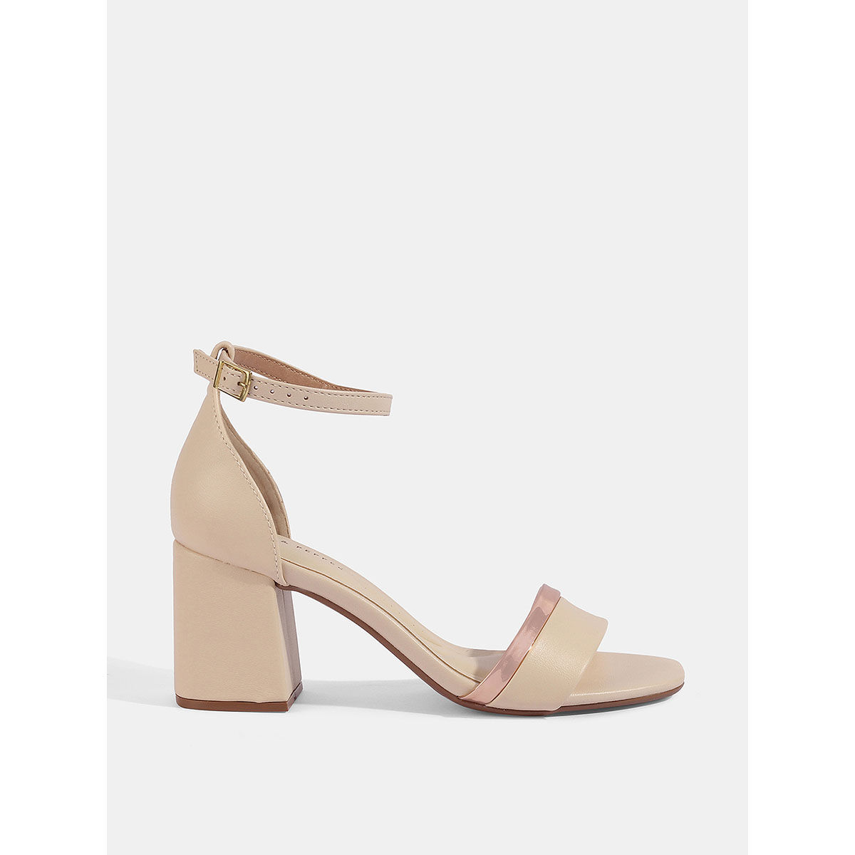 Plain heel online sandal